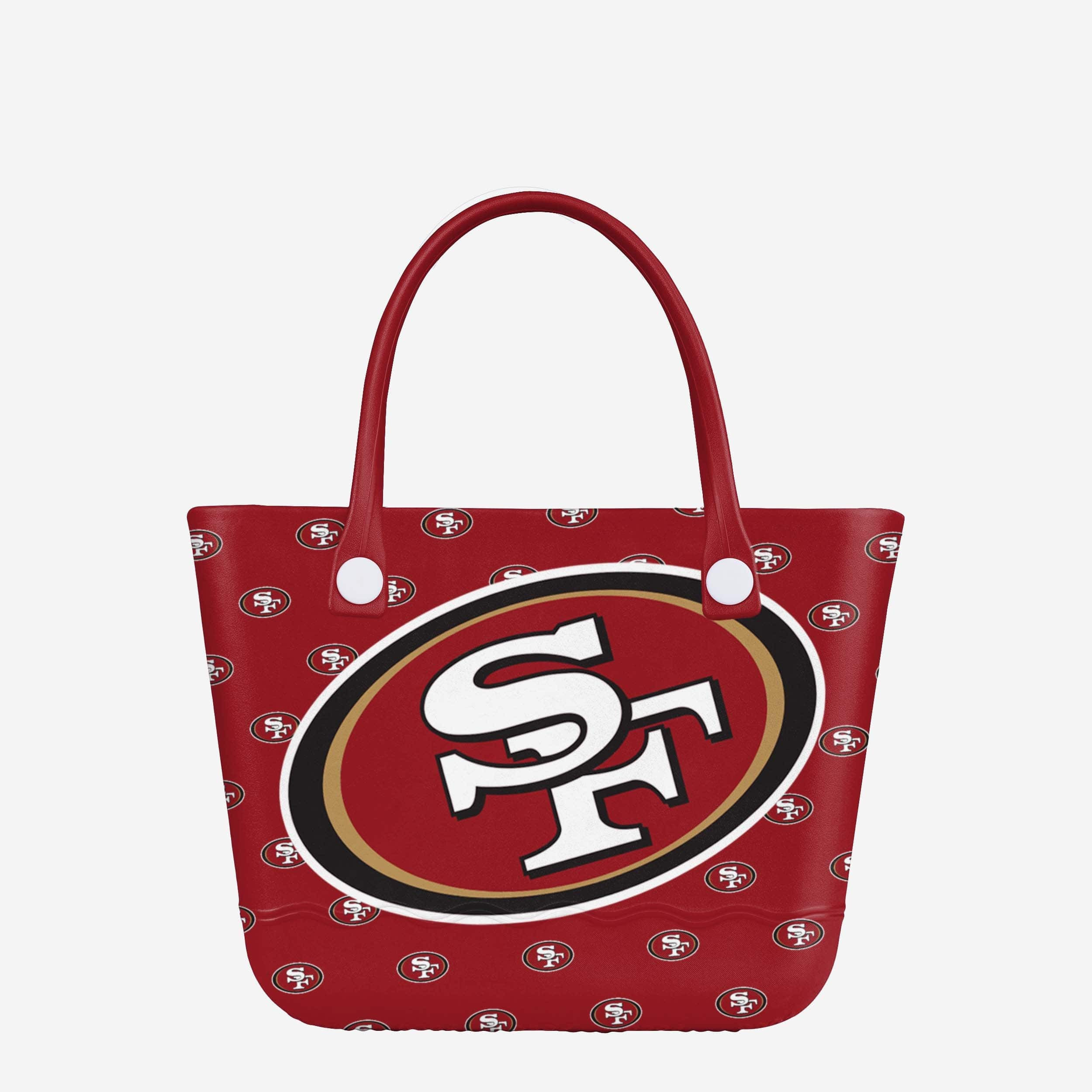 San Francisco 49ers Big Logo Mini Print Tailgate Tote Bag | FOCO inc