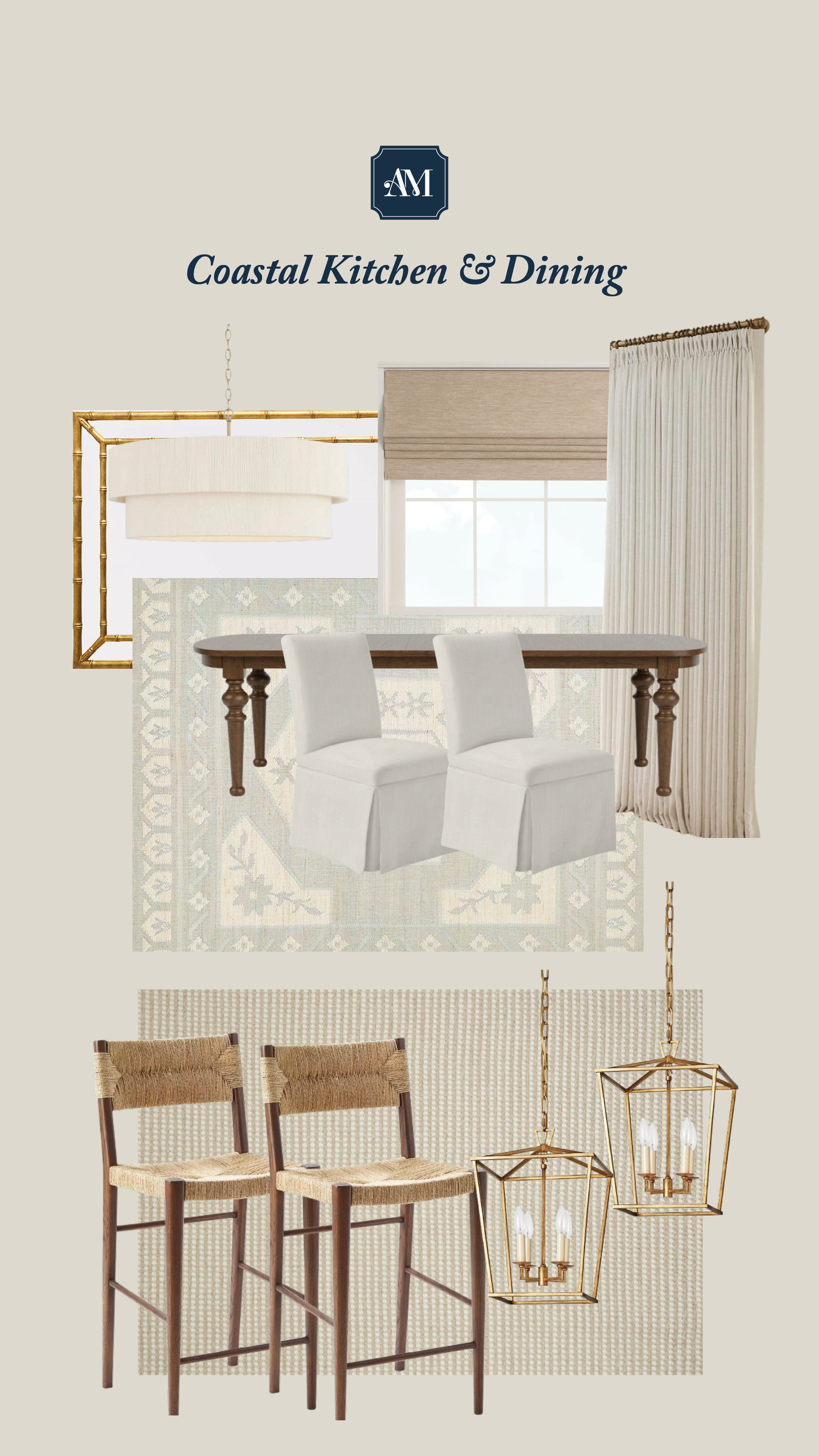 Coastal kitchen and dining room 

 

#LTKHome