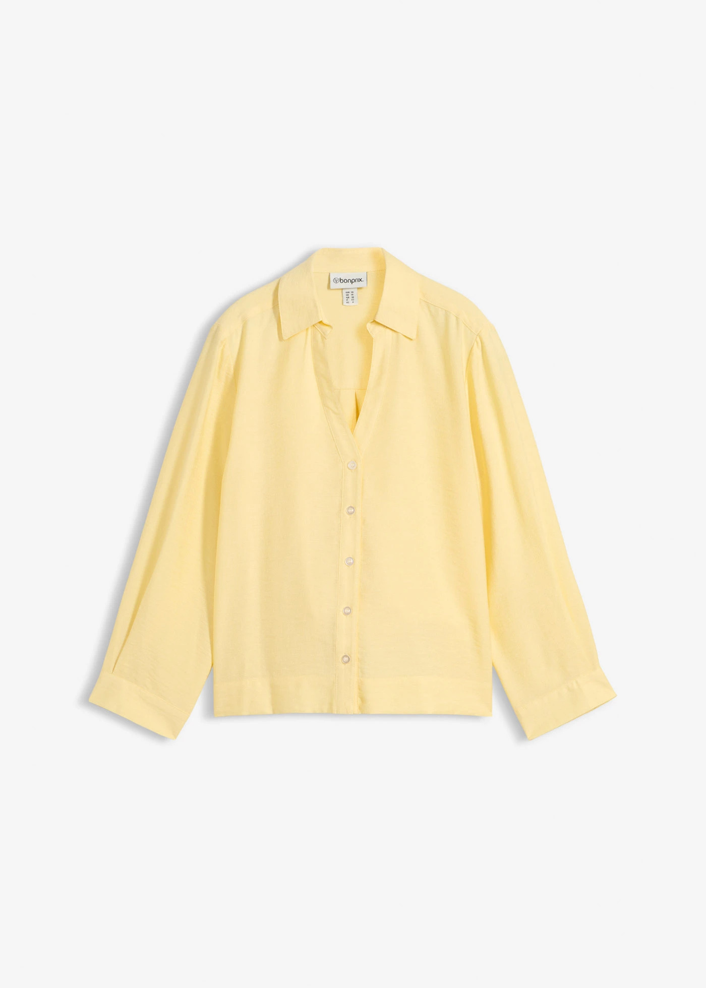 Boxy blouse van viscosemix lichtgeel | Bonprix NL (Influencer)