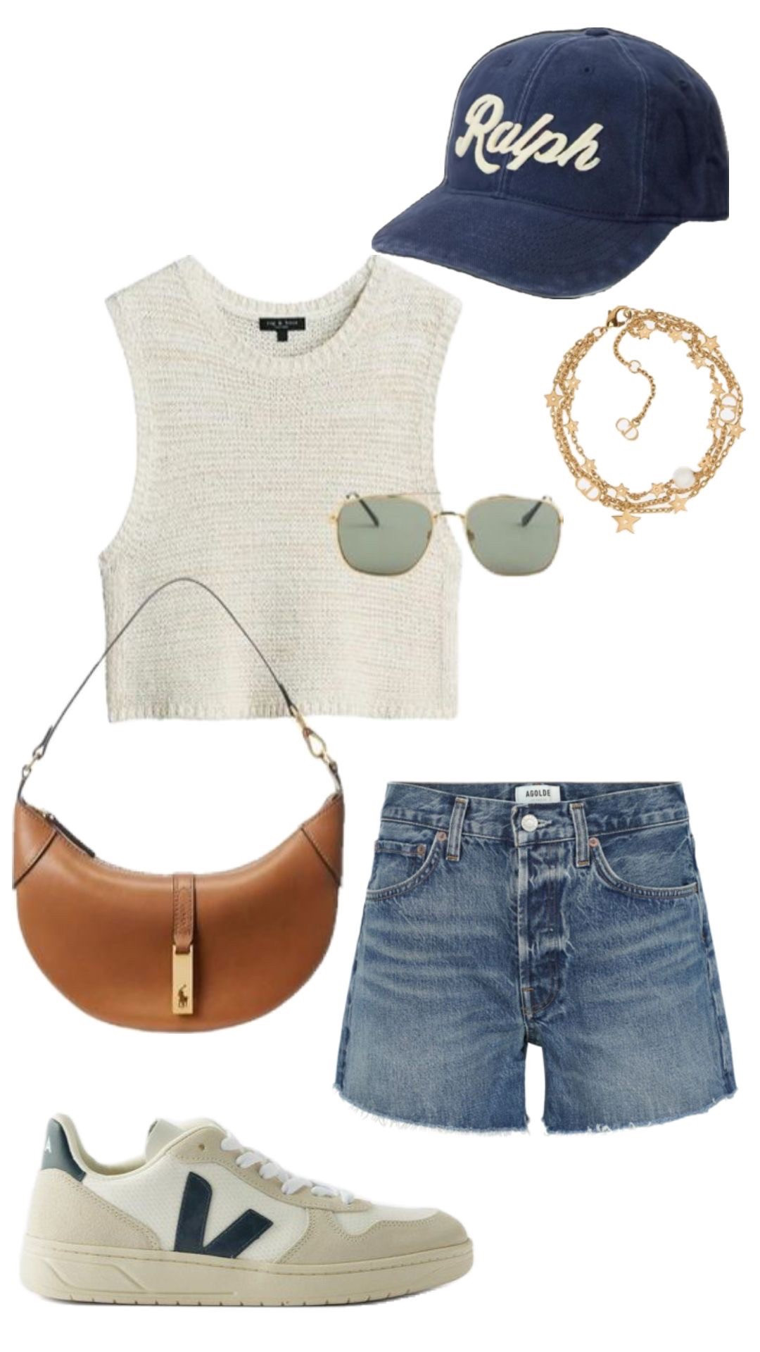 Cute Summer & Spring outfit inspo 
-Ralph lauren purse , baseball hat , casual cute spring outfit , Levi, jewelry , outfit guide , woman’s fashion 

#LTKStyleTip #LTKShoeCrush #LTKSeasonal