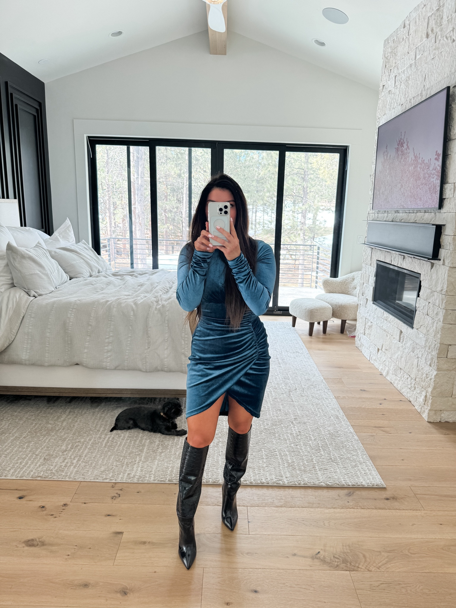 I have had my eye on this dress for months and it’s on sale! I am a size small. Such good quality. Then Paris Texas boots are comfy luxury! Rug can be found in my rug guide in IG bio. 

#LTKhome #LTKstyletip #LTKsalealert