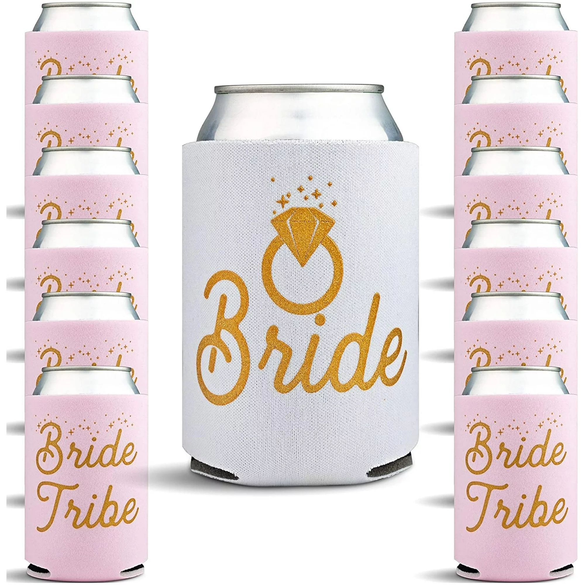 Bachelorette Party Favors - 13 Pack Bridal Shower Decor Can Coolers with Party Game - Bachelorett... | Walmart (US)