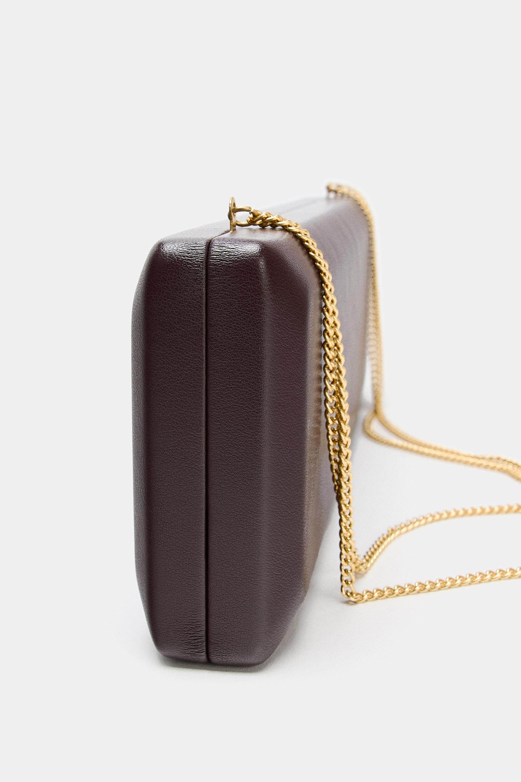 RIGID EXTENDED CLUTCH BAG | Zara US