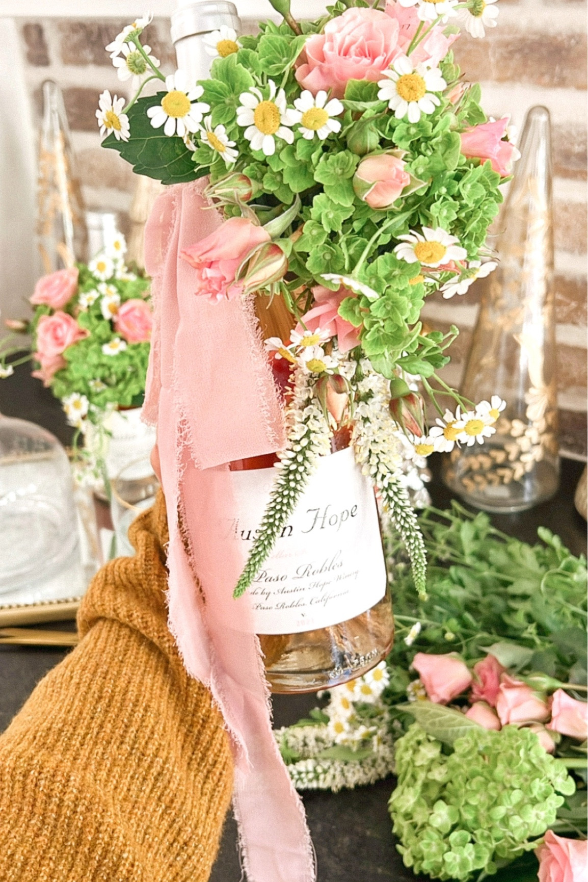 🍷Nothing I love more than wine as a hostess gift! I’m always trying to find a new way to wrap it up 🎁 and I thought this one was so unique I had to share!Whether you are giving this as a thank-you for hosting a dinner party or simply to show your appreciation, a hostess wine gift is sure to be a hit! Everything I used is linked on LTK and can be here in time for Christmas with Amazon Prime & Target pickup! #hostessgiftideas 

#LTKHoliday #LTKGiftGuide