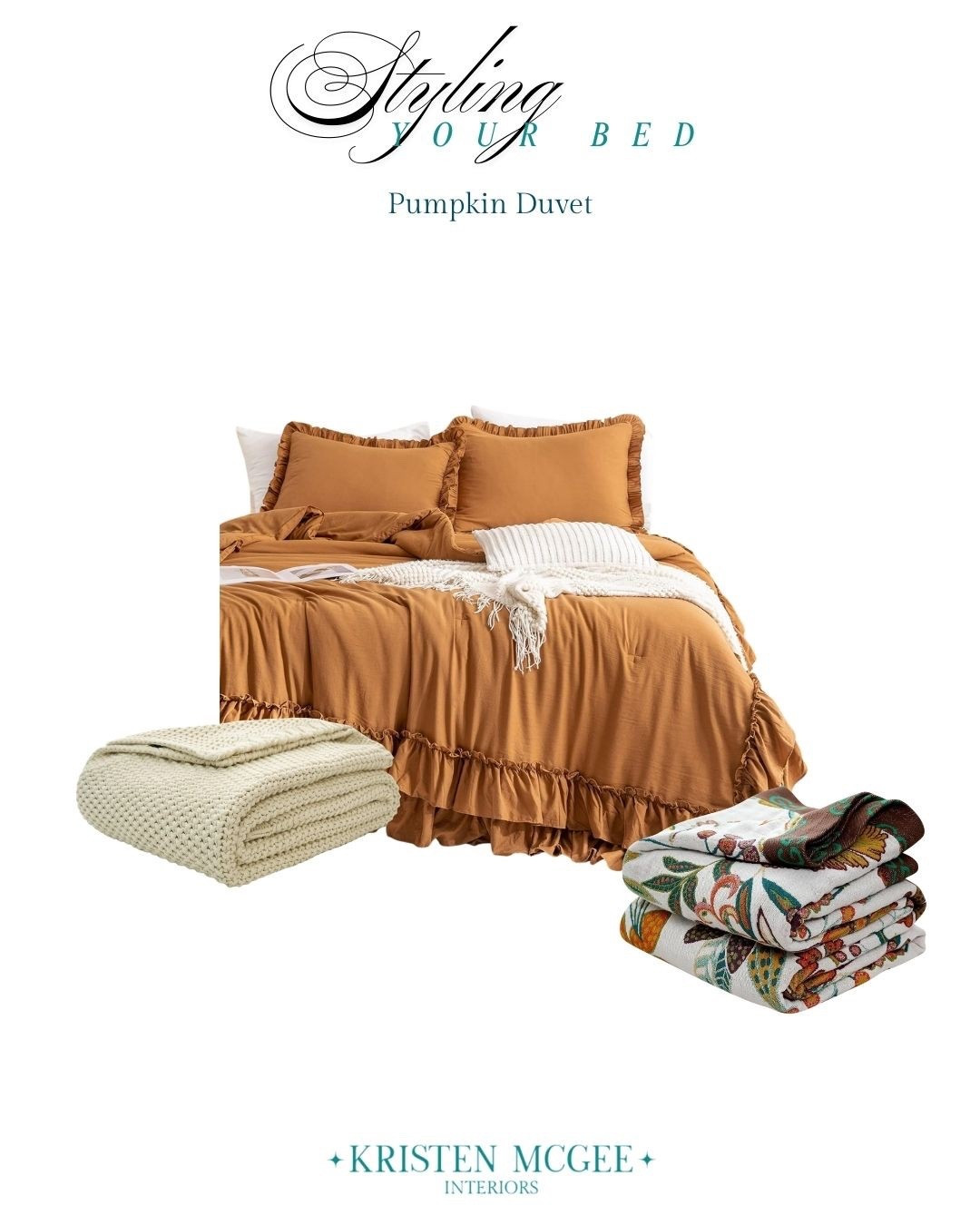 Pumpkin tones done right ✨
The perfect mix of cozy and elevated! 

#ltkstyle #ltkinteriors #bedroominspo #homestyling 

#LTKHome