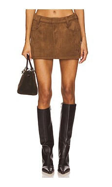 Nakedvice The Brooklyn Skirt in Brown from Revolve.com | Revolve Clothing (Global)