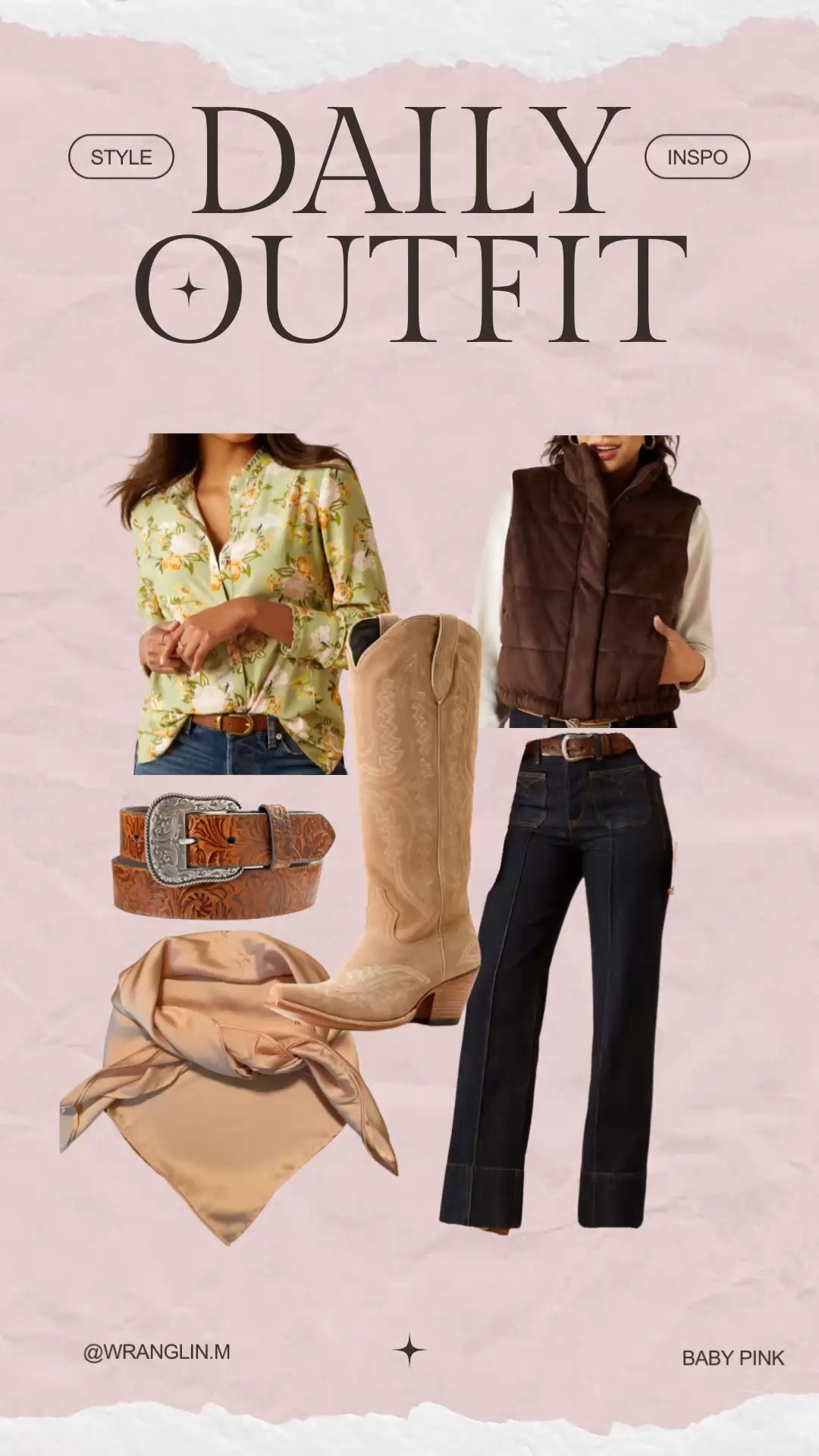 Baby pink outfit inspo #westernfashion

#LTKstyletip