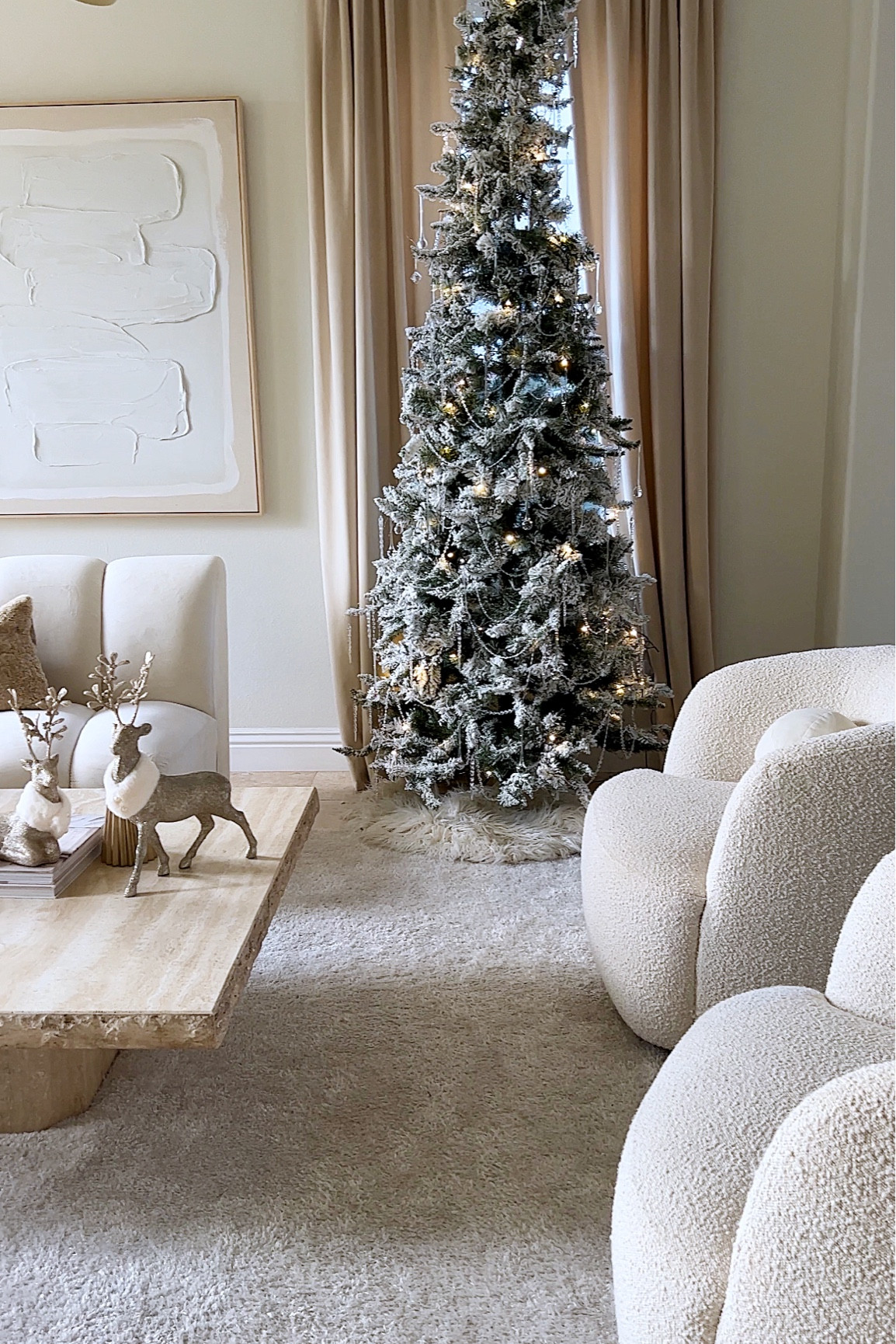 This Crystal Christmas
tree is giving winter wonderland.
I wanted my formal living room to be more on the
neutral side for Christmas and these clear crystals
definitely made it so.
All items used are linked in my LTK.
#crystaltree #crystalchristmas #crystalchristmastree
#christmastreedecorations #neutralchristmas
#neutralchristmasdecor #neutralchristmastree

#LTKCyberWeek #LTKhome #LTKSeasonal
