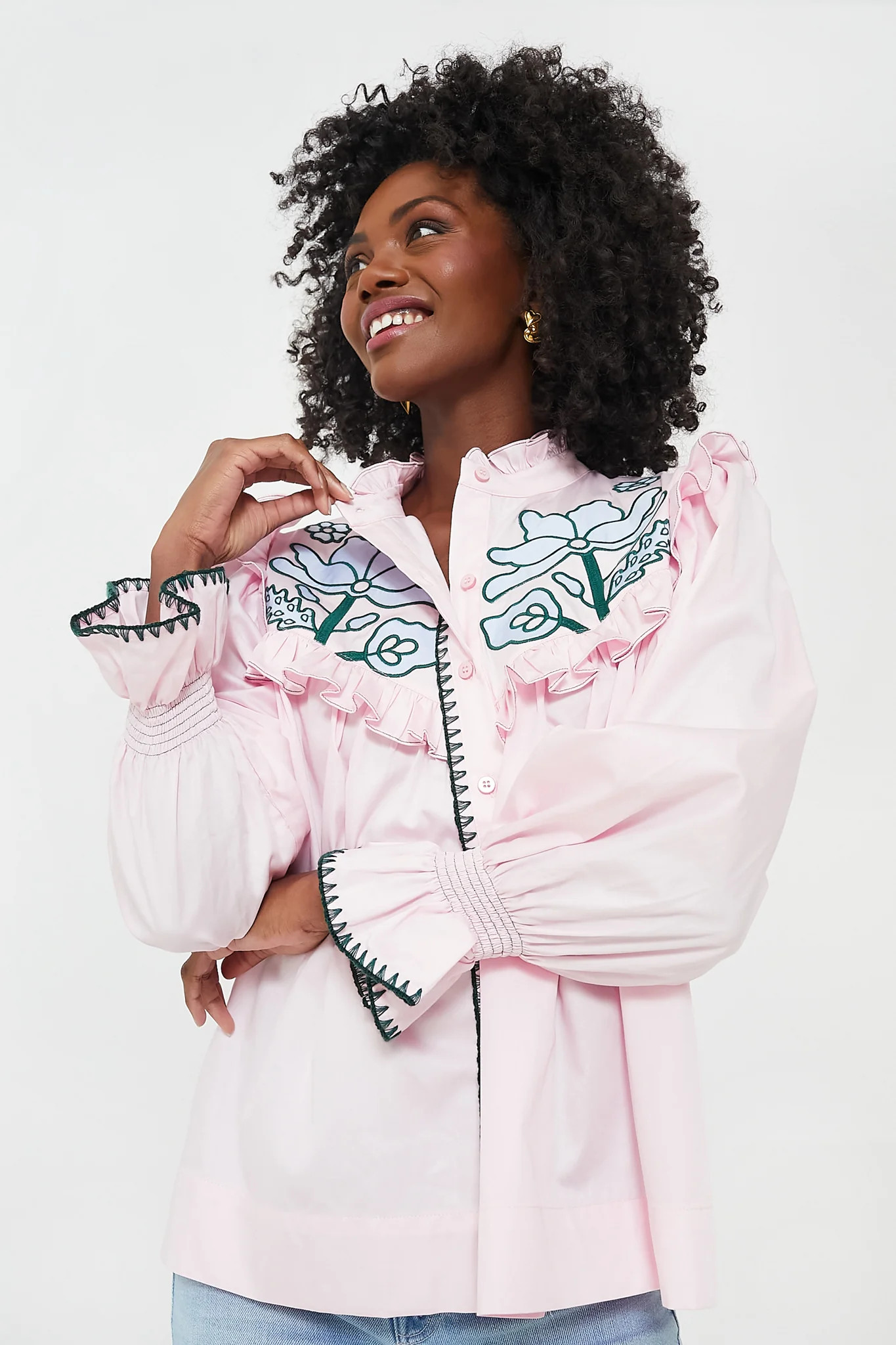 Pink and Blue Gardenia Top | Tuckernuck (US)