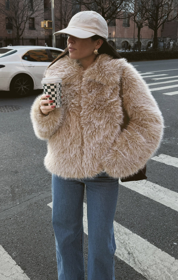 Park City Jacket ~ Cedar Brown Faux Fur | Show Me Your Mumu