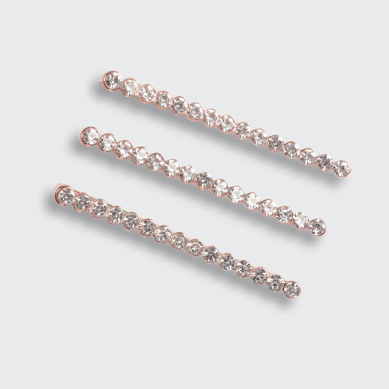 Rhinestone Bobby Pins in Rose Gold by KITSCH | Kitsch