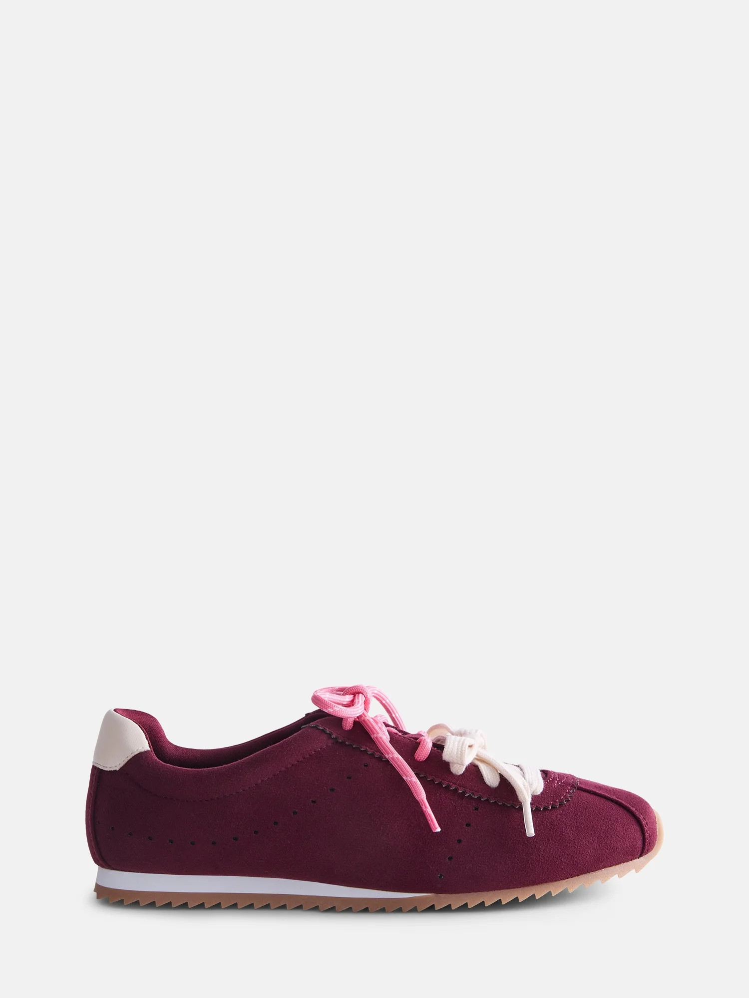 Weekend Academy Girls Low Profile Double Lace Fashion Sneakers | Walmart (US)
