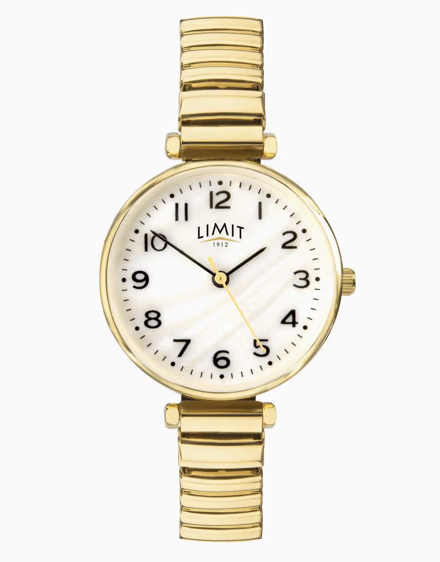 Limit classic 30mm womens round analogue watch in gold | ASOS (Global)