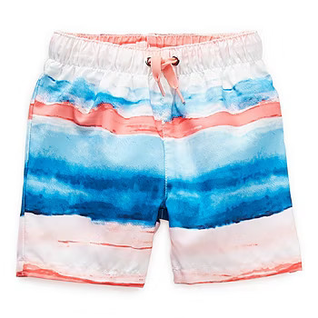 Peyton & Parker Baby Boys Striped Swim Trunks | JCPenney