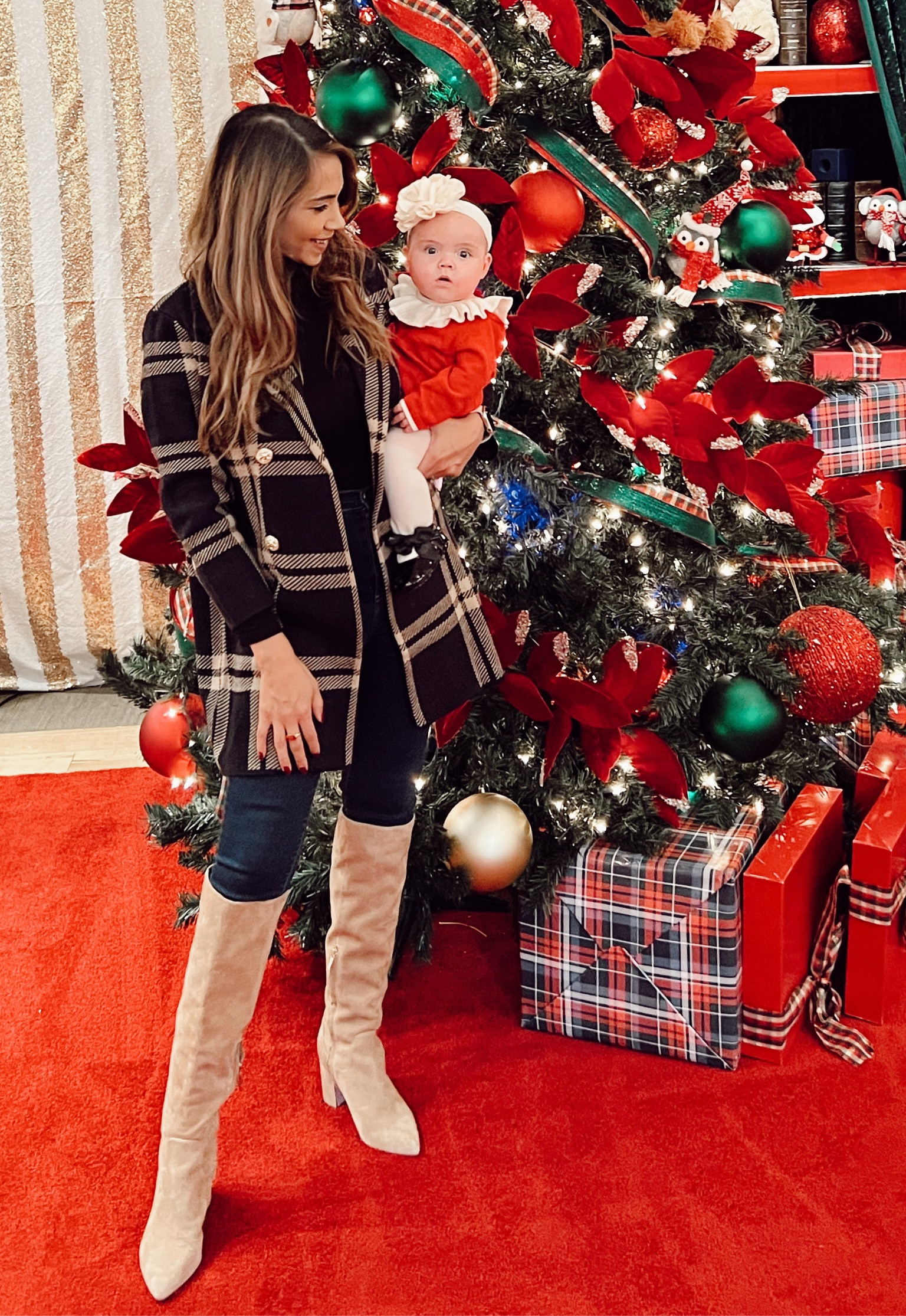 Baby  red outfit 
Christmas baby outfit 
Baby Valentine’s Day outfit 
Baby black shoes 
Baby ivory tights 
Amazon finds


#LTKfamily #LTKbaby #LTKSeasonal