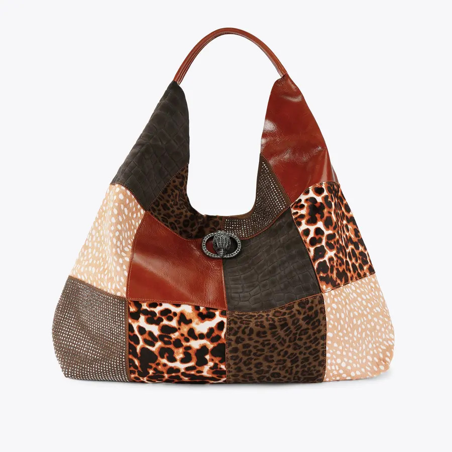 CHELSEA LG SLOUCH HOBO Patchwork Shoulder Tote Bag by Kurt Geiger London | Kurt Geiger US