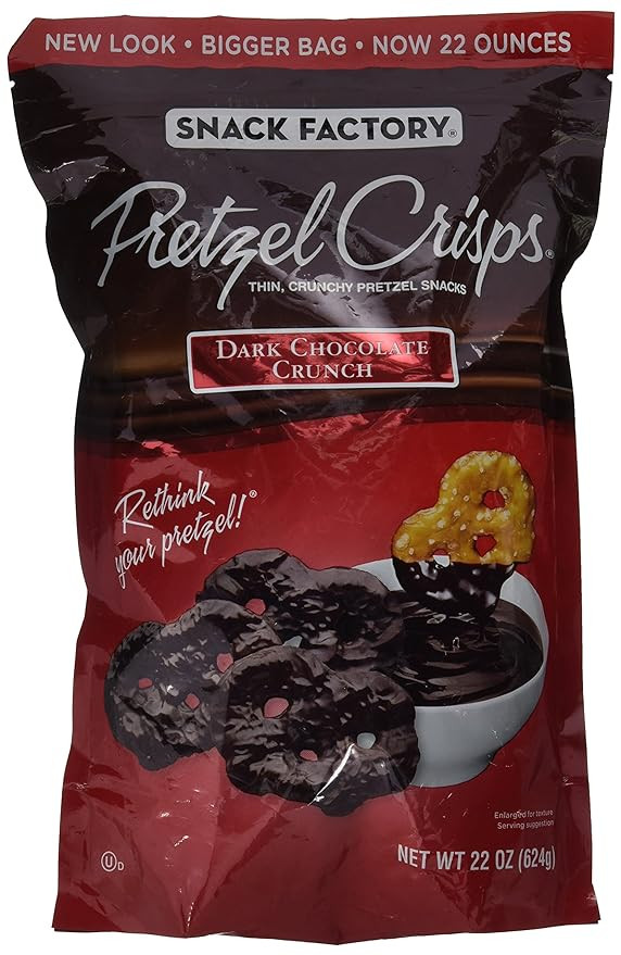 Snack Factory Pretzel Crisps Dark Chocolate Crunch - 22 Oz. | Amazon (US)