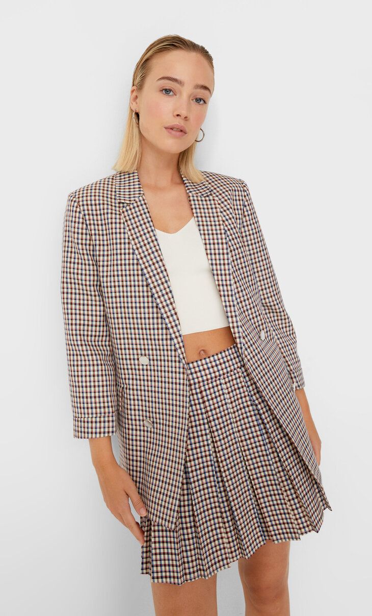 Blazer aperto doppia abbottonatura - Matching sets da donna | Stradivarius Italia | Stradivarius (IT)