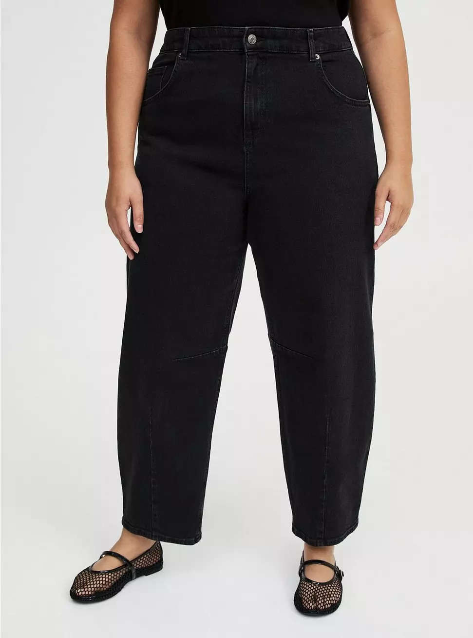 High-Rise Drapey Barrel Jean | Torrid (US & Canada)