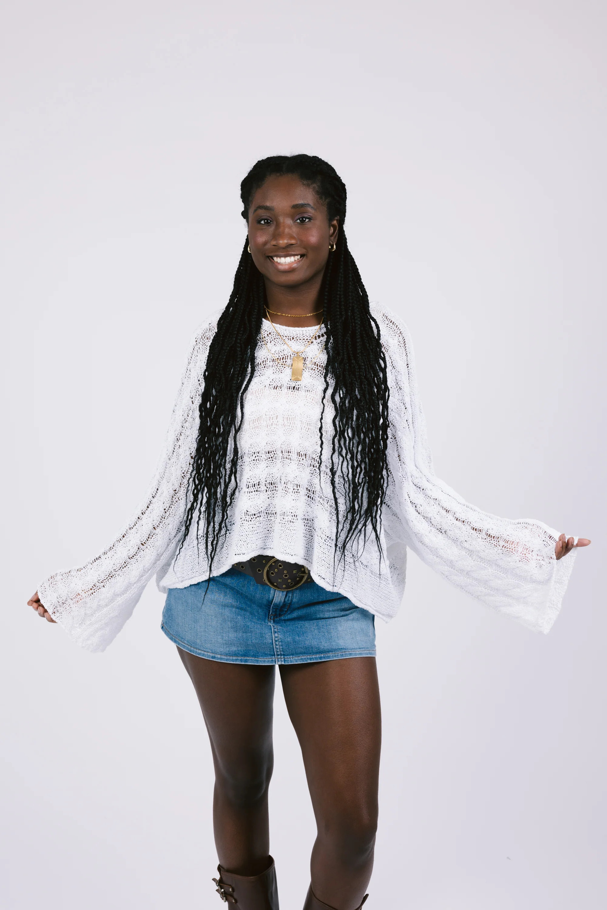 Palm Breeze Top in Ivory | Grey Bandit