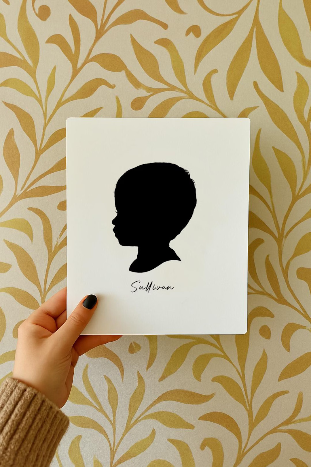 Custom Silhouette Portrait: Personalized Child or Pet Art - Etsy | Etsy (US)