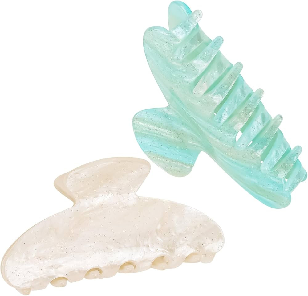 ACO-UINT 2 Pack Hair Claw Clips for Women, Acrylic Claw Clips for Thick Hair Non-slip Clip for Ha... | Amazon (CA)