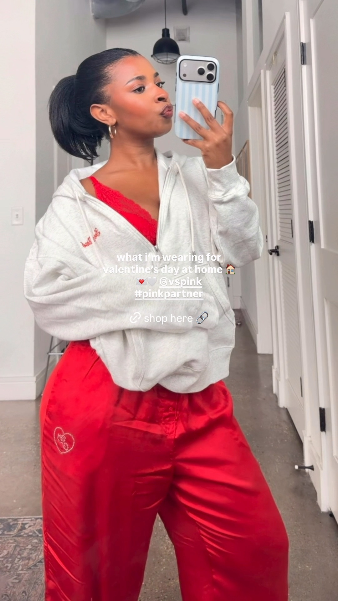 everything I wore in a day valentine’s day inspired 💌
obsessed with the VS PINK Wink Plunge Bra 🫶🏾

I’ve linked everything in my LTK🤍
@vspink #PINKpartner #liketkit @shop.LTK 
https://liketk.it/5Qeet