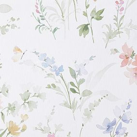 Alana Floral Wallpaper | Pottery Barn Teen