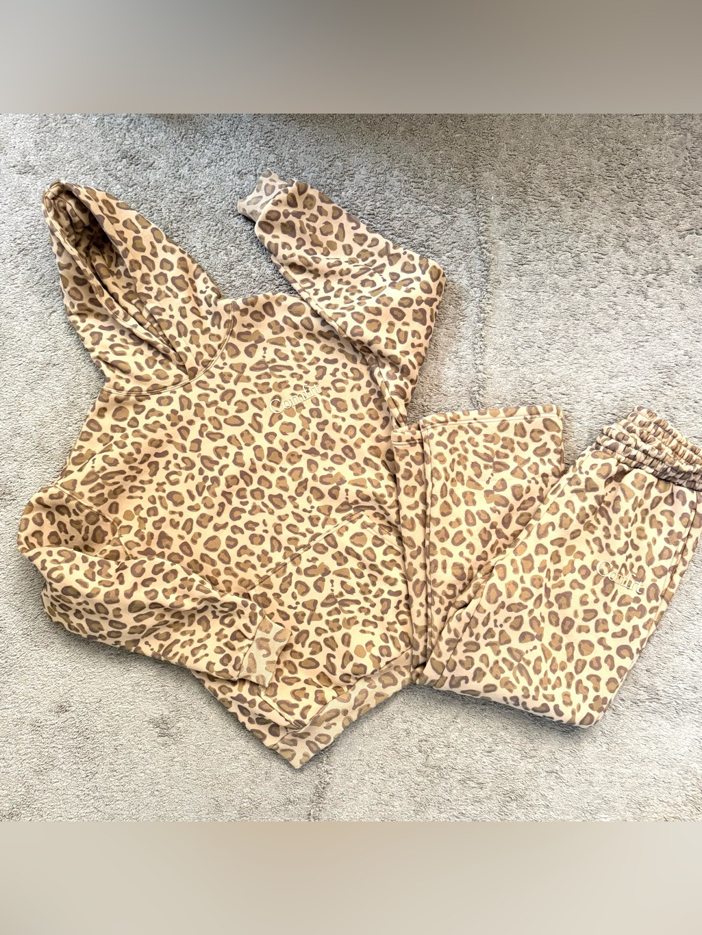Comfrt Leopard Print Hoodie & Jogger Set | Poshmark
