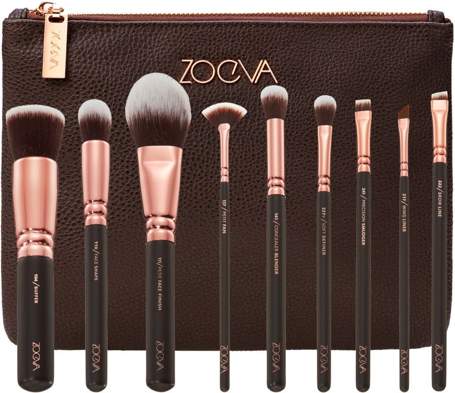 Rose Golden Vegan Brush Collection + Clutch Set | Ulta