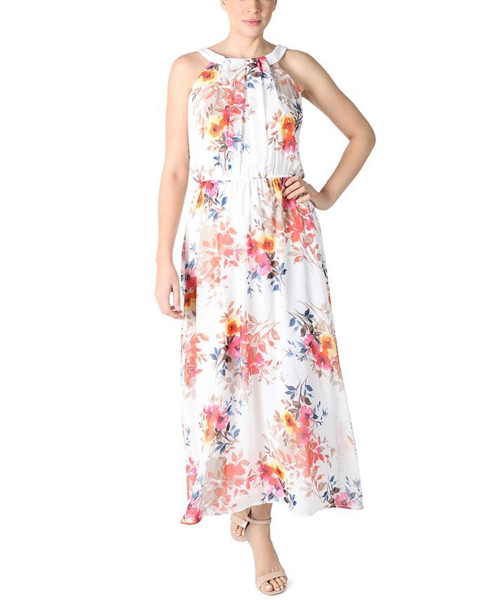 Robbie Bee
          
  
  
      
          Petite Floral-Print Maxi Dress | Macys (US)