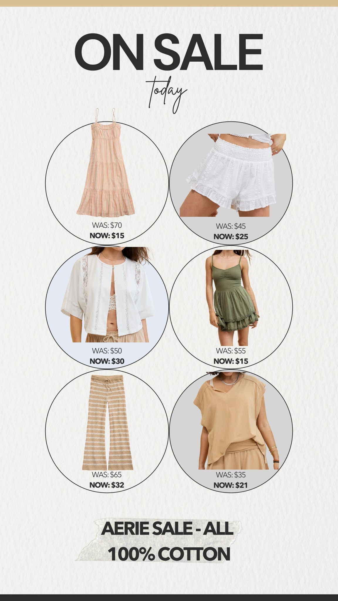 Aerie Sale - All 100% Cotton

#LTKSeasonal #LTKStyleTip #LTKSaleAlert