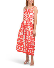 Dropped Waist Floral Polka Dot Maxi Dress | Casual Dresses  | Marshalls | Marshalls
