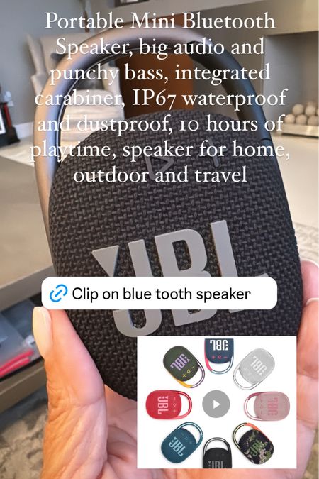 Portable blue tooth speaker save $30 limited time deal. This clips onto anything! Beach bag. Golf bag. Bicycle handlebars. And the sound is so good 

#LTKSaleAlert #LTKTravel #LTKFitness