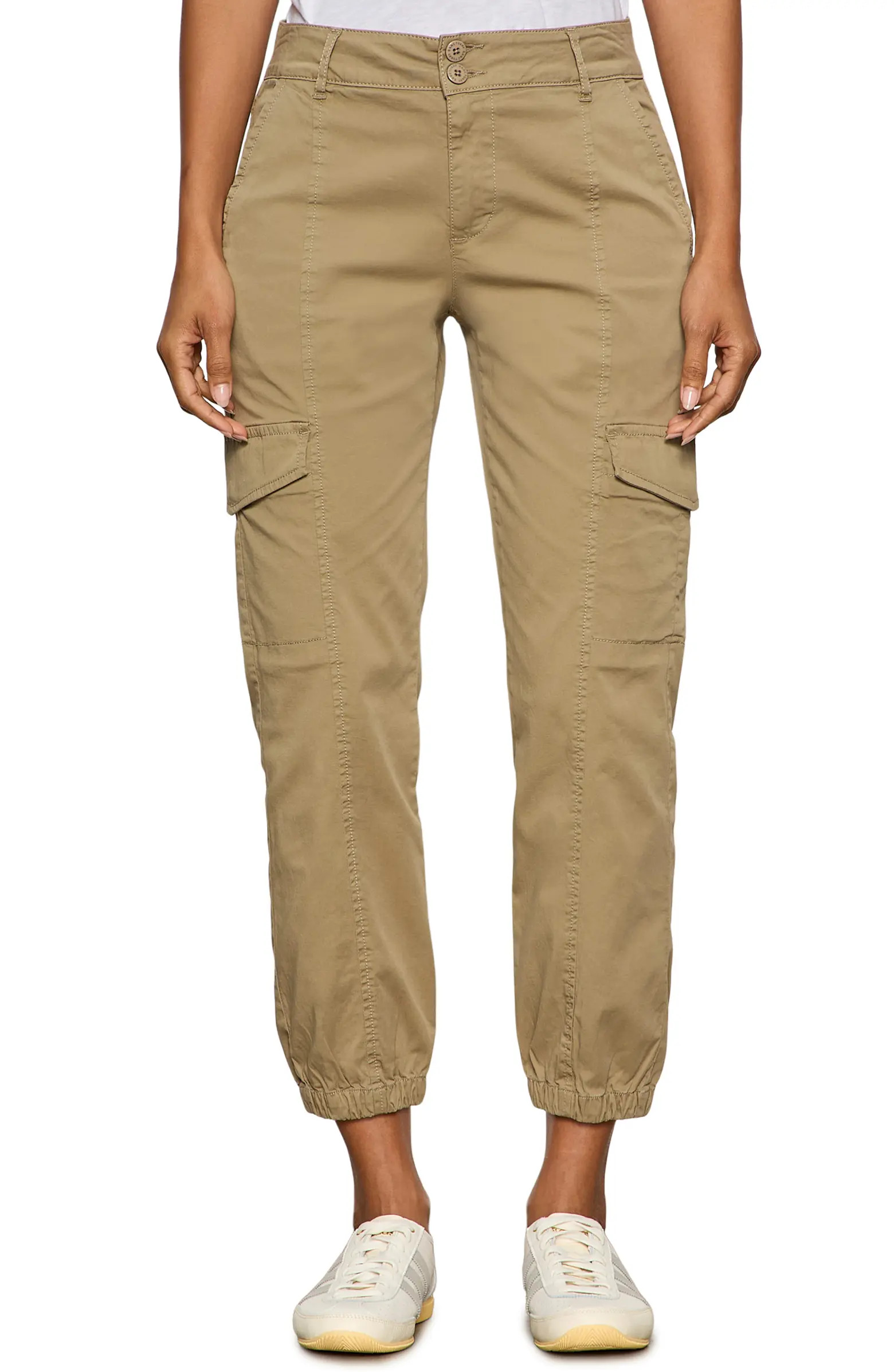 Sanctuary Rebel Crop Stretch Cotton Cargo Pants | Nordstrom | Nordstrom