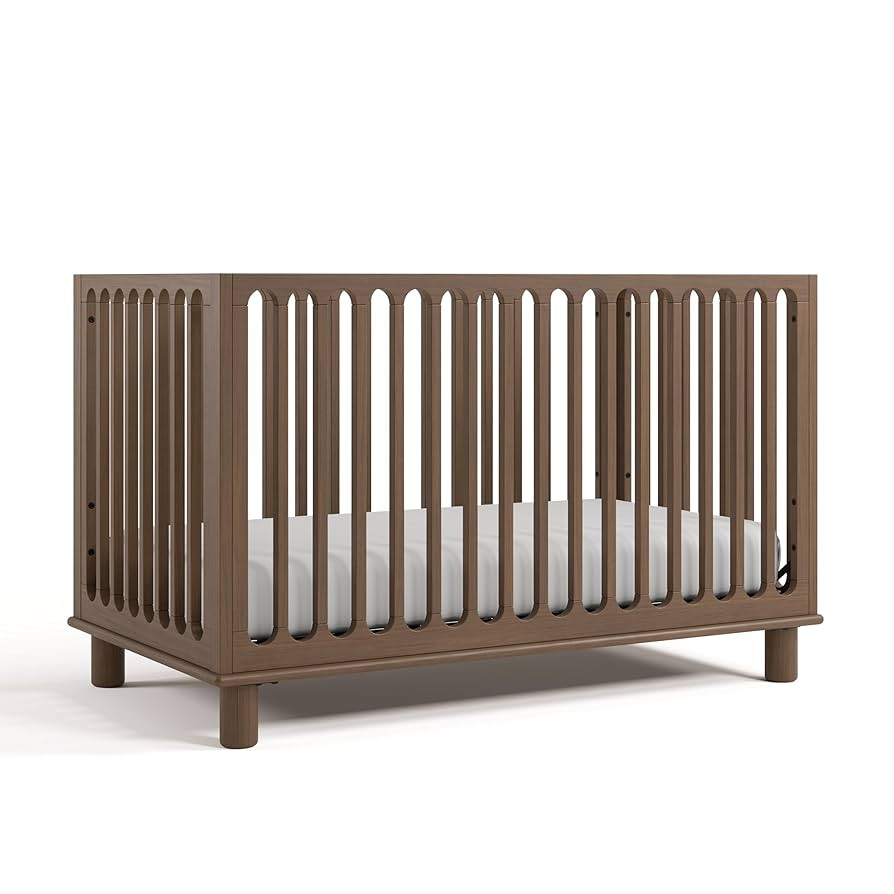 Storkcraft Sicily Grow-with-Me Convertible Crib with Toddler Rail Included (Hazelnut) – GREENGU... | Amazon (US)