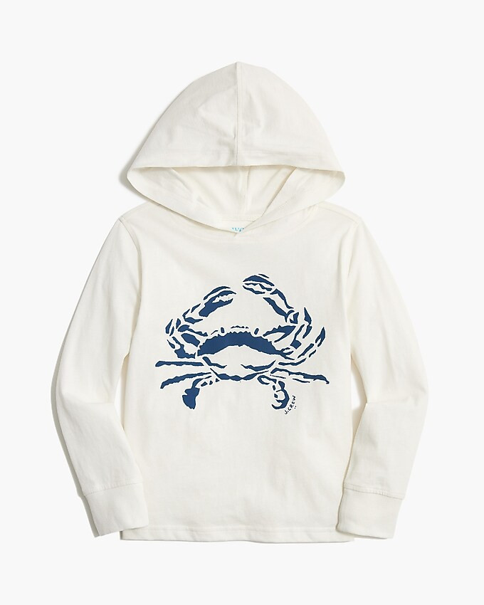 Boys' crab jersey hooded tee | J.Crew Factory