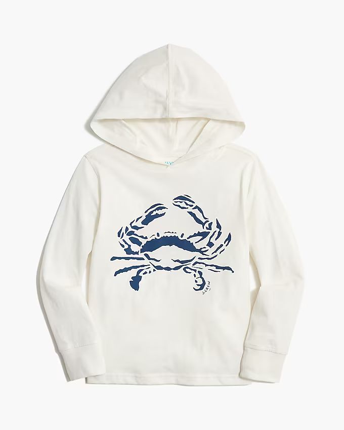 Boys' crab jersey hooded tee | J.Crew Factory