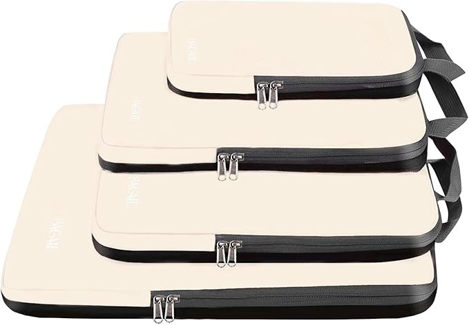 BAGAIL 4 Set/5 Set/6 Set Compression Packing Cubes Travel Accessories Expandable Packing Organize... | Amazon (US)