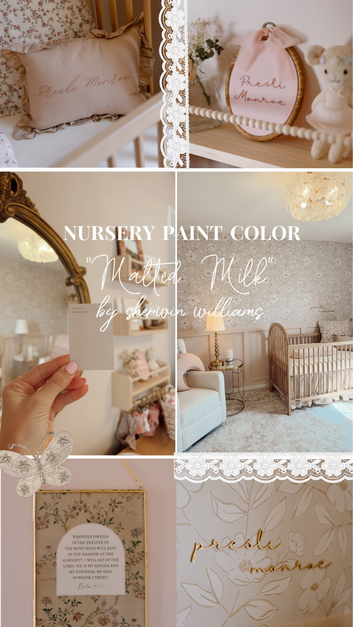 I always get SO many questions about the paint color we used in my baby girl’s nursery 🎀🤍

It’s Malted Milk by Sherwin-Williams (SW 6057) — a warm, creamy pink-beige neutral with the prettiest soft reddish undertones. 🧸✨

It’s cozy without feeling too pink, and I seriously couldn’t love it more!

Save this if you’re looking for a warm neutral nursery paint color or baby girl nursery inspiration! 🤍

#nursery #babynursery #nurseryideas #nurseryinspo #nurserypaint #nurserypaintcolor #neutralnursery #babygirlnursery #sherwinwilliams #sherwinwilliamscolors #maltedmilk

#LTKmomlife #LTKHome #LTKBaby