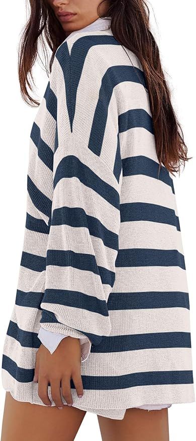 Panadila Womens Striped Sweater Set Oversized Lounge Sets Matching Pajamas Long Sleeve Sweater To... | Amazon (US)