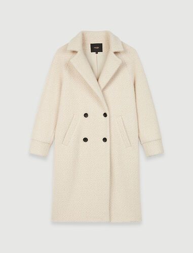 120GABYNA Double-breasted tricotine coat | Maje (US)