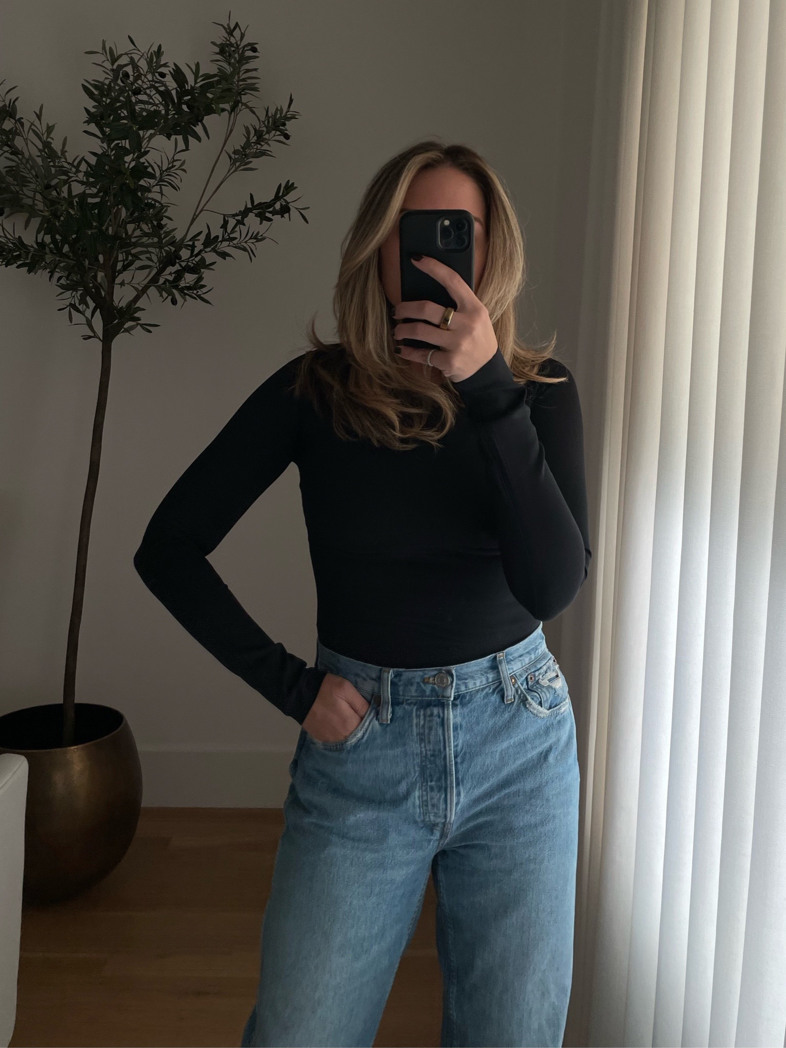 Black Bodysuit // High Waisted Denim

#LTKstyletip #LTKSeasonal #LTKshoecrush