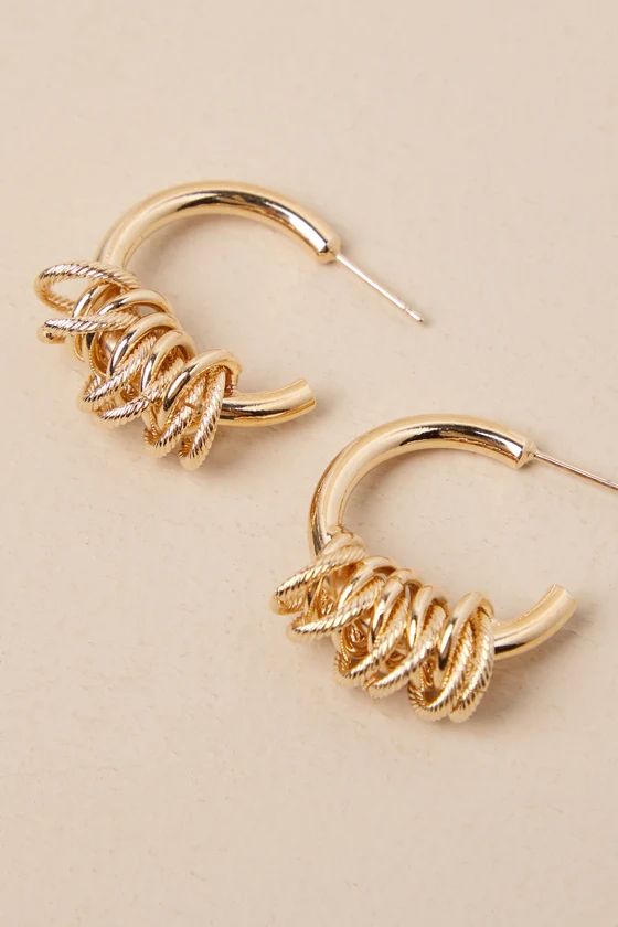 Layered Luxury Gold Multi-Hoop Earrings | Lulus