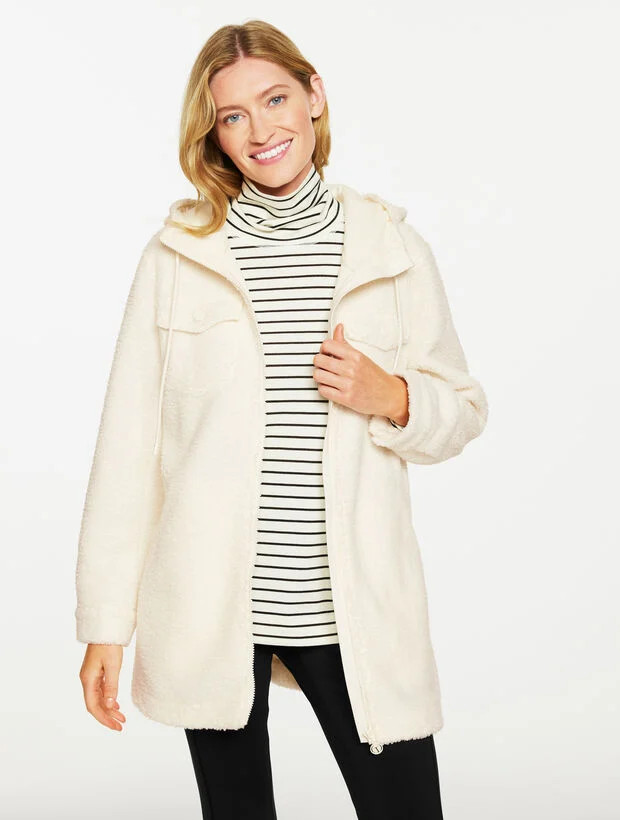 Teddy Sherpa Full-Zip Jacket | Talbots
