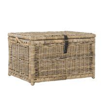 happimess Caden 30" Wicker Storage Trunk, Natural | Walmart (US)