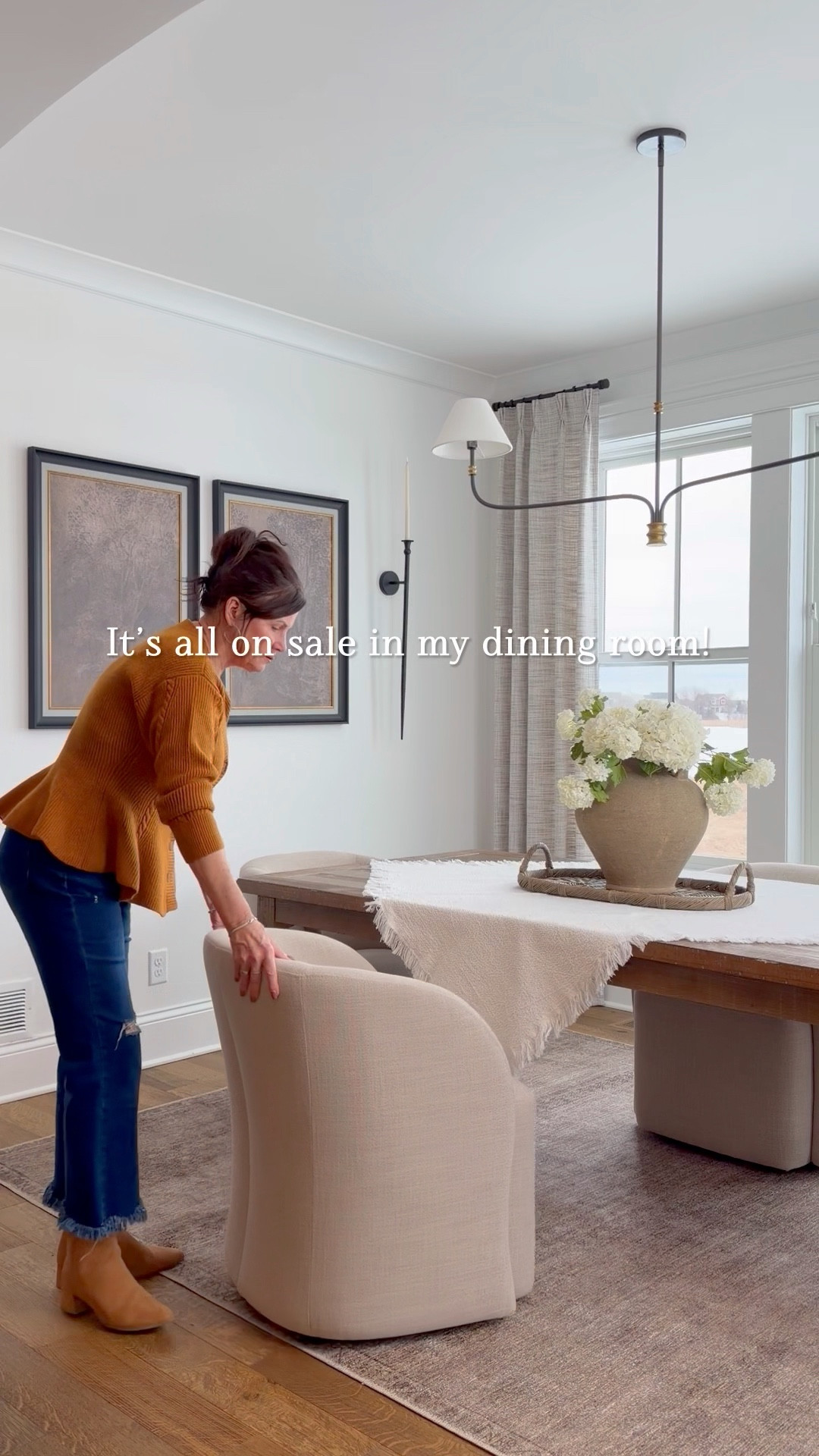 Don’t you love it when it’s all on sale?! If you need a dining room refresh, my table, chairs, rug, art, olive tree (50% off!) and basket are all on sale. This rug is great for a living room as well. Neutral palette, durable for high traffic, easy to clean.

My curtains are on sale too. Use code TUXFARM22 for best discount.

#LTKSaleAlert #LTKSeasonal #LTKHome