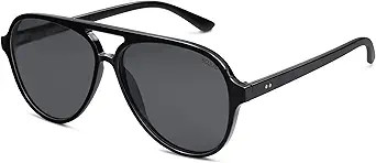 SOJOS Classic Polarized Aviator Sunglasses for Women Men, Retro Trendy Aviators Shades SJ2201 | Amazon (US)