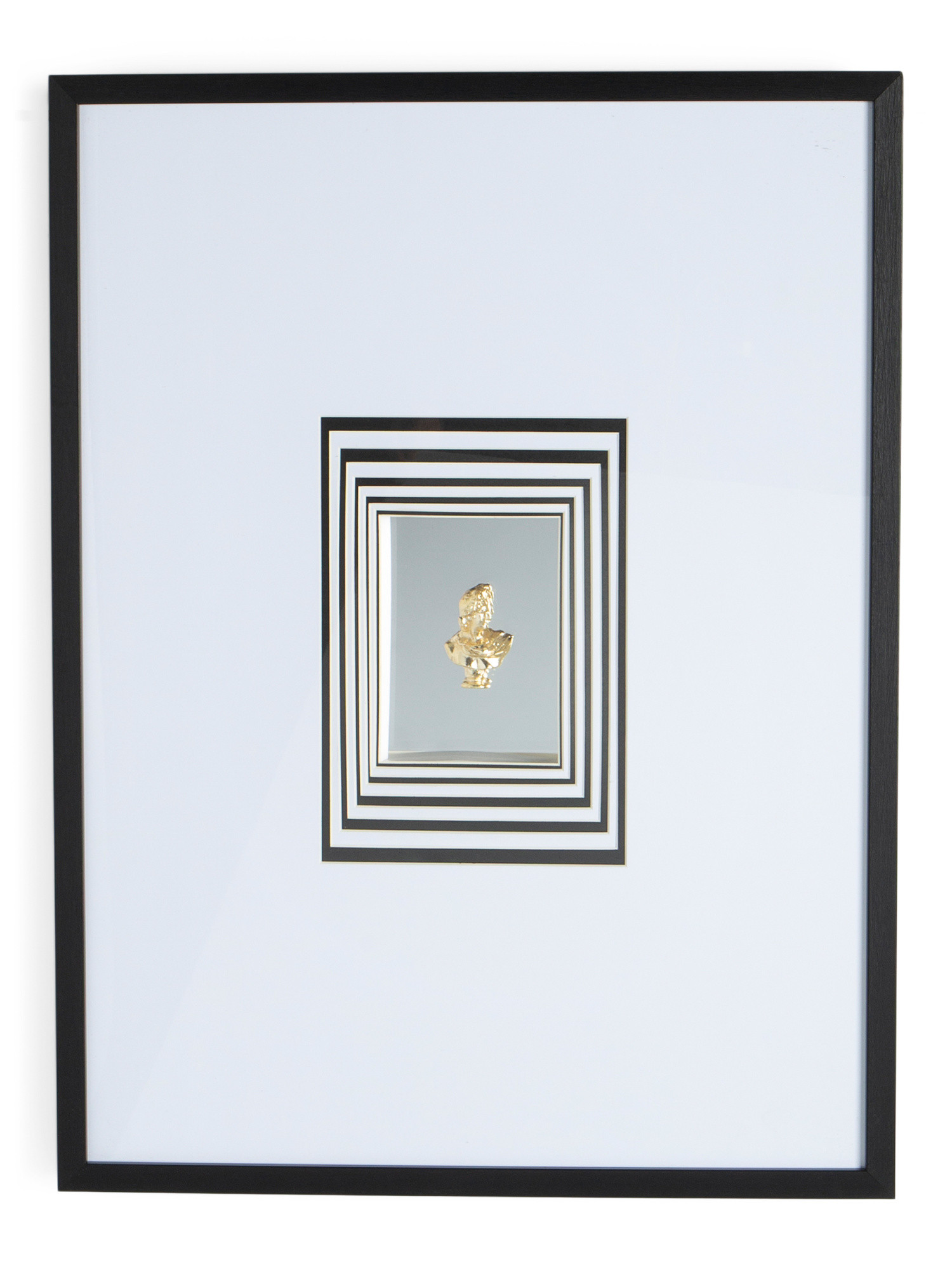 24x32 Minimalist Wall Art With Small Gold Bust | Home | Marshalls | Marshalls
