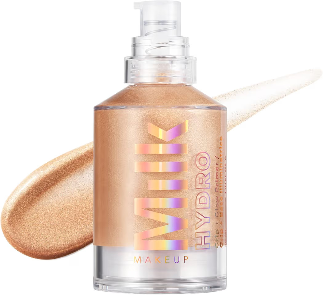 Milk Makeup Hydro Grip + Glow Primer with Hyaluronic Acid – Illuminating Face Primer Grips Make... | Amazon (US)
